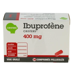 Ibuprofene Cristers 400 Mg, Comprimé Pelliculé