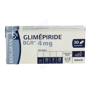 Glimepiride Bgr 4 Mg, Comprimé