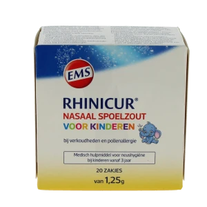 Rhinicur Prép Pour Solution Nasale Lavage Des Fosses Nasales Enfant 20 Sachets/1,25g