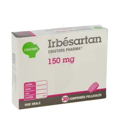 Irbesartan Cristers Pharma 150 Mg, Comprimé Pelliculé à Bordeaux