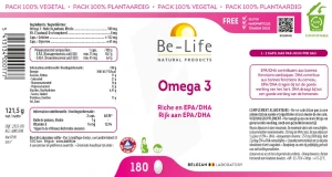 Be-life Oméga 3 500 Caps B/180
