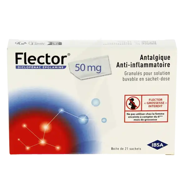 Flector 50 Mg, Granulés Pour Solution Buvable En Sachet-dose