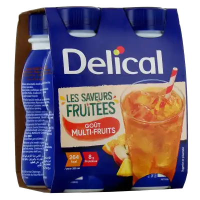 Delical Boisson Fruitee Nutriment Saveur Multi-fruits 4 Briques De 200 Ml à NOROY-LE-BOURG