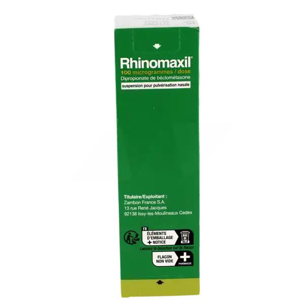 Rhinomaxil 100 Microgrammes/dose, Suspension Pour Pulvérisation Nasale