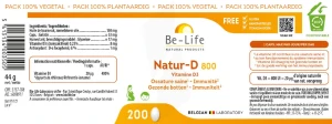 Be-life Natur-d 800 Caps B/200