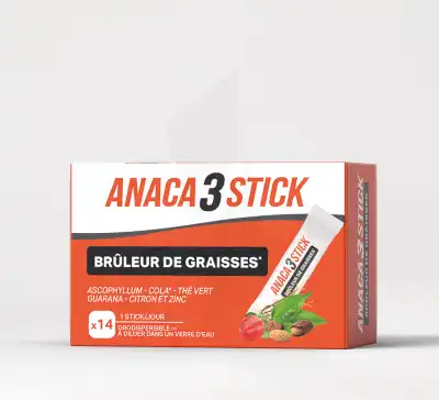 Anaca3 Stick Brûleur de Graisses Poudre 14 Sticks