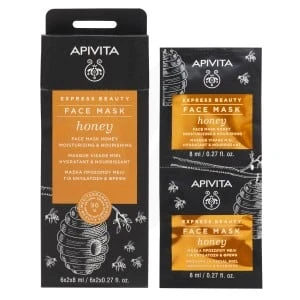 Apivita - Express Beauty Masque Visage Hydratant & Nourrissant - Miel  2x8ml