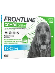 Frontline Combo 134,00 Mg / 120,60 Mg Solution Pour Spot-on Pour Chien M, Solution Pour Spot-on