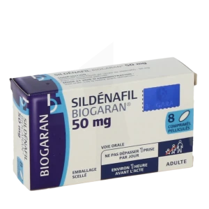 Sildenafil Biogaran 50 Mg, Comprimé Pelliculé