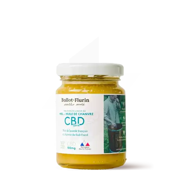 Ballot-flurin Macération De Miel Bio Et Huile De Chanvre Cbd Pot/125g