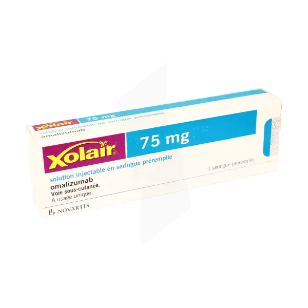 Xolair 75 Mg, Solution Injectable En Seringue Préremplie