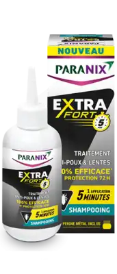 Paranix Extra Fort 5min Shampooing Antipoux Fl/200ml + Peigne à SEYNOD