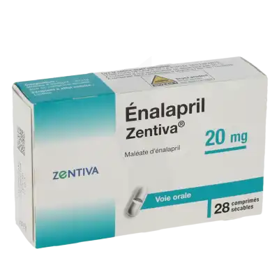 Enalapril Zentiva 20 Mg, Comprimé Sécable à Ris-Orangis