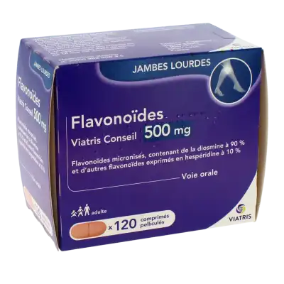 FLAVONOÏDES VIATRIS CONSEIL 500 mg Cpr pell Plq/120