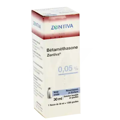 Betamethasone Zentiva 0,05 %, Solution Buvable En Gouttes à Paris