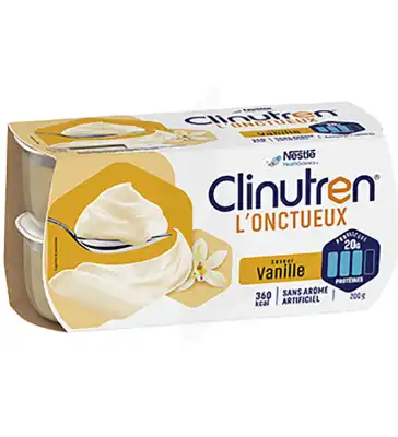 Clinutren L'onctueux Nutriment Vanille 4 Cups/200g à Lavernose-Lacasse