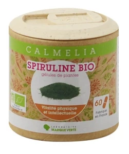 Calmelia Spiruline Bio Gélules 500mg Gélules  Boîte De 180