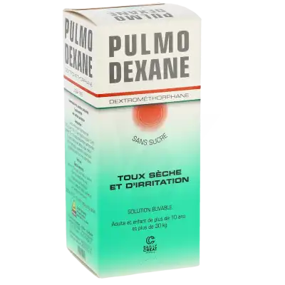 Pulmodexane 300 Mg/100 Ml Sans Sucre, Solution Buvable édulcorée Au Maltitol Liquide Et à La Saccharine Sodique à CHENÔVE