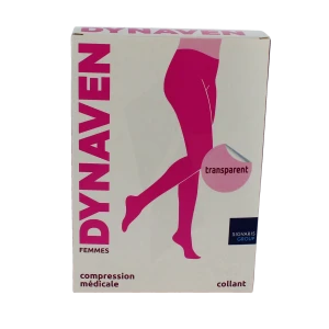 Sigvaris Dynaven Transparent Collant Classe 2 Femme Noir Long M