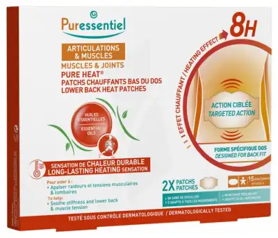 Puressentiel Articulations Et Muscles Patch Chauffant Bas Du Dos Pure Heat B/2 à Forbach