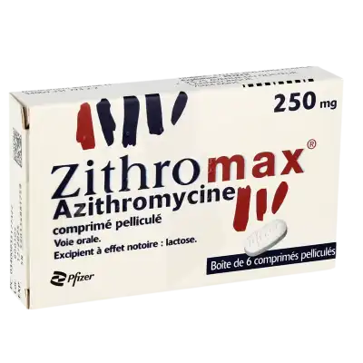 Zithromax 250 Mg, Comprimé Pelliculé à Bassens