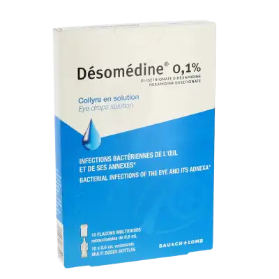 Desomedine 0,1 % Collyre Sol 10fl/0,6ml à Saint-Médard-en-Jalles