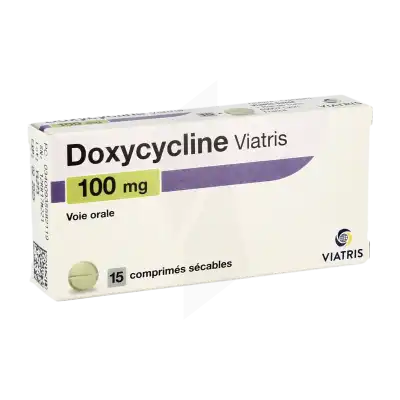 Doxycycline Viatris 100 Mg, Comprimé Sécable à Paris