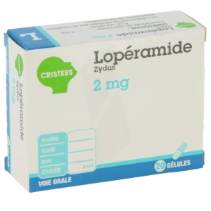 Loperamide Zydus 2 Mg, Gélule