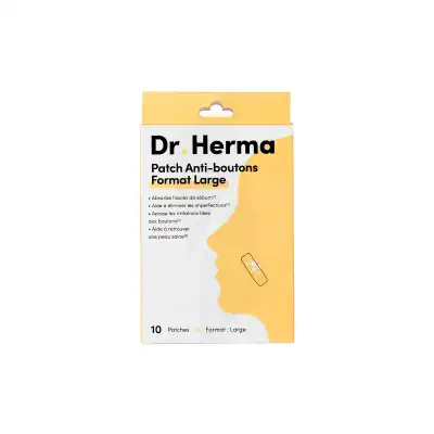 Dr Herma Patch Anti-bouton Format Large B/10 à LE-TOUVET