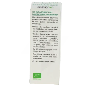 Arkopharma Huile Essentielle Bio N°4 Citronnelle De Java Fl/10ml