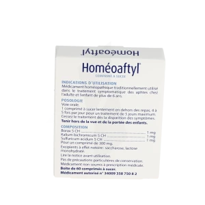 Homeoaftyl, Comprimé à Sucer
