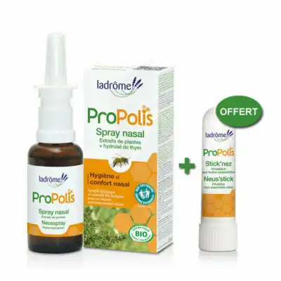 Ladrôme Propolis Solution Nasale Bio Spray/30ml+stick'nez à CERNAY