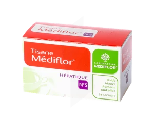 Tisane Mediflor N°5 Hepatique, Plantes Pour Tisane En Sachet-dose