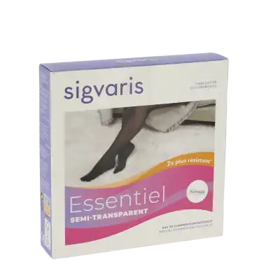 Sigvaris Essentiel Semi-transparent Bas Auto-fixants  Femme Classe 2 Épice Small Normal à LOUDUN