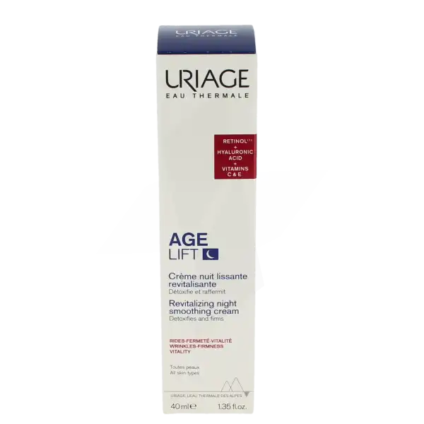 Uriage Age Lift Crème Nuit Lissante Revitalisante Fl Airless/40ml