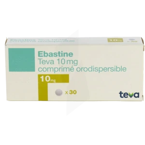 Ebastine Teva 10 Mg, Comprimé Orodispersible