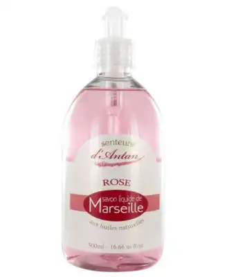 Savon Liquide De Marseille Rose - Flacon 500ml à CHASSE SUR RHÔNE