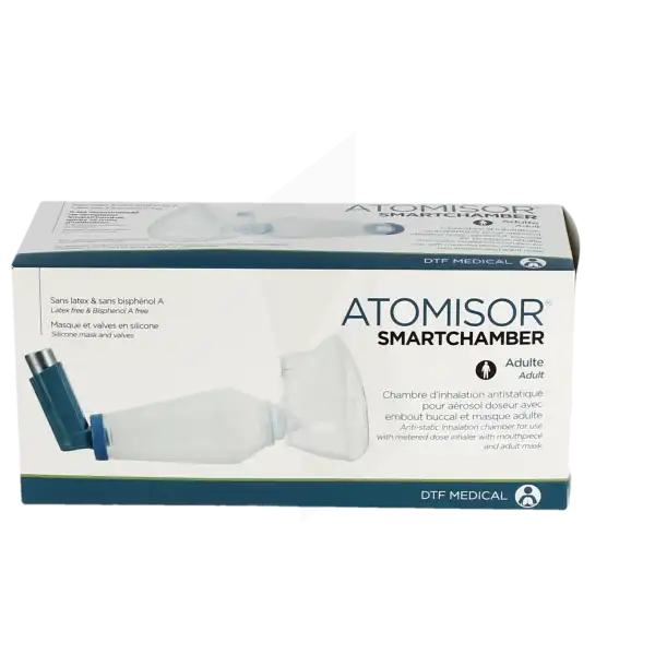 Atomisor Smartchamber Chambre Inhalation Avec Masque Adulte Enfant +6ans