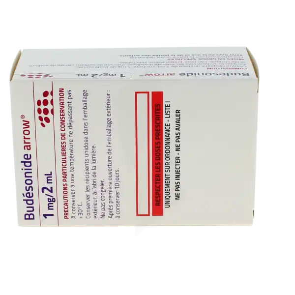 Budesonide Arrow 1 Mg/2 Ml, Suspension Pour Inhalation Par Nébuliseur En Récipient Unidose