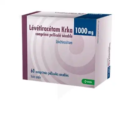 LEVETIRACETAM KRKA 1000 mg, comprimé pelliculé sécable