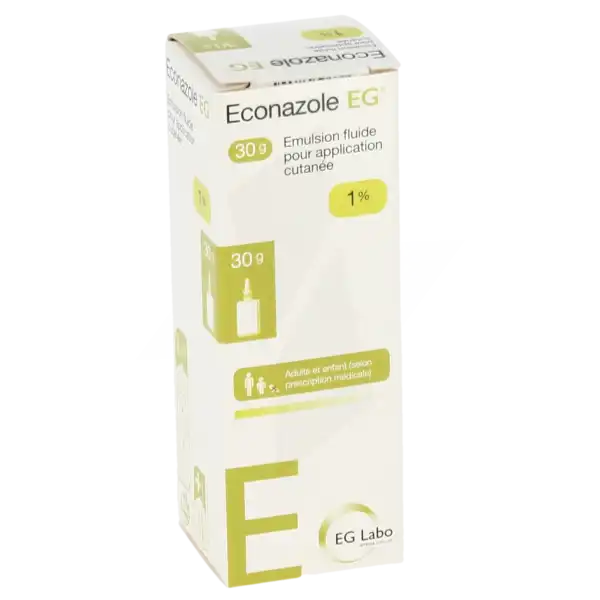 Econazole Eg 1 %, émulsion Pour Application Cutanée