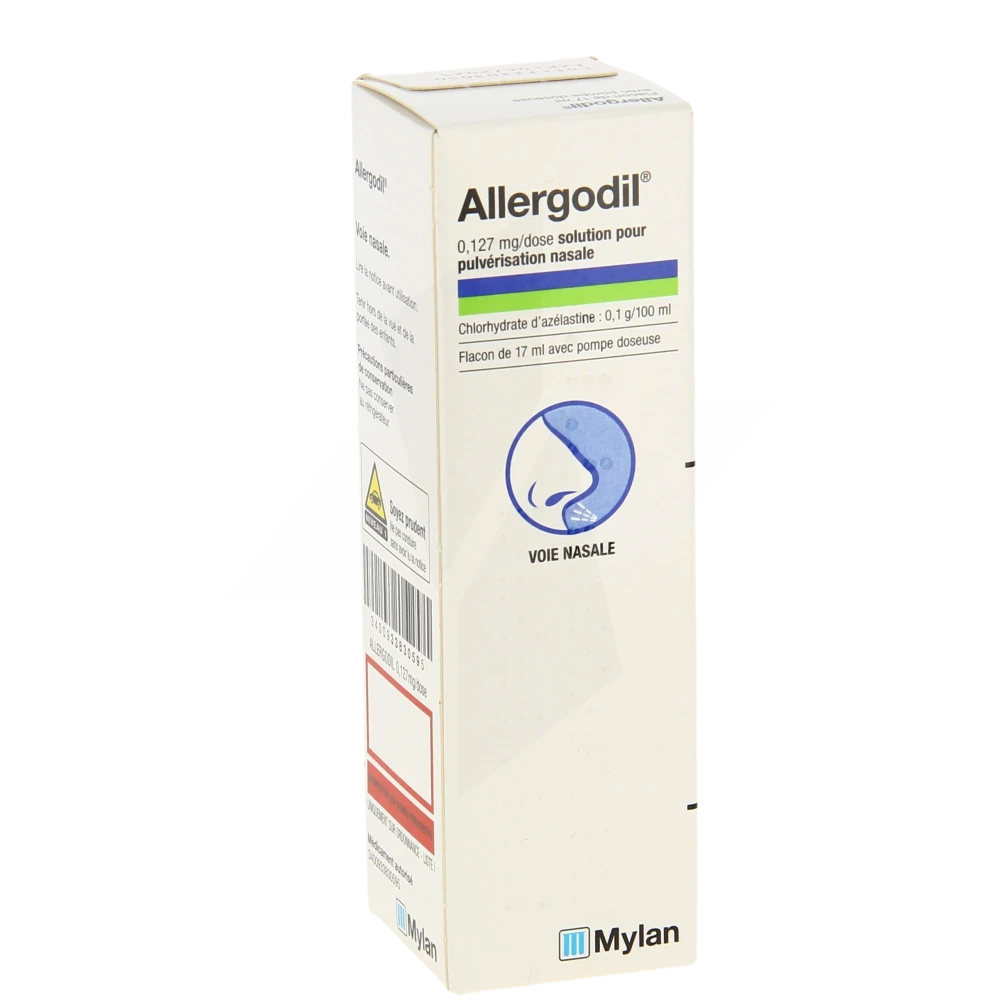 Allergodil 0,127 Mg/dose, Solution Pour Pulvérisation Nasale