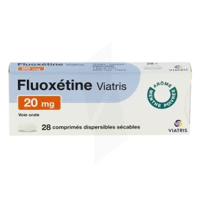 Fluoxetine Viatris 20 Mg, Comprimé Dispersible Sécable