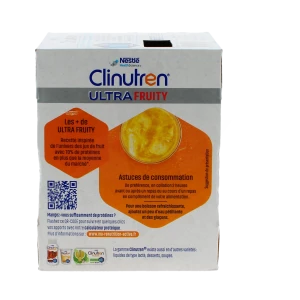 Clinutren Ultra Fruity Nutriment Orange 4 Briquettes De 200 Ml