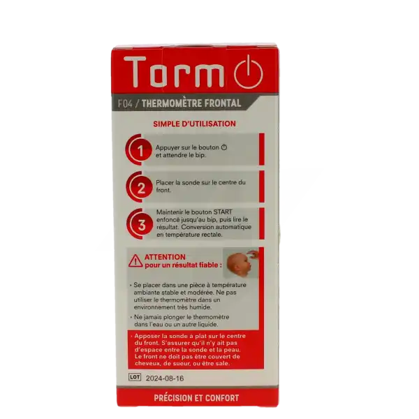 Torm Thermomètre Frontal F04