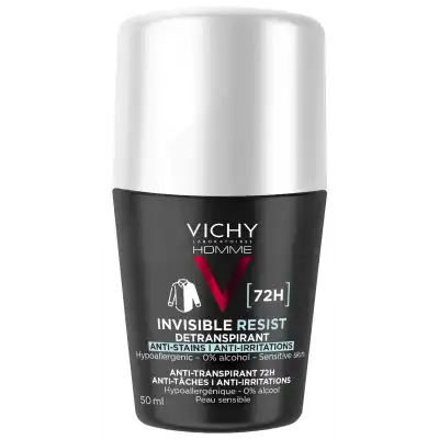 Vichy Homme Déodorant Invisible Resist 72h Roll-on/50ml à JOINVILLE-LE-PONT