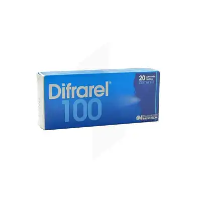 Difrarel 100 Mg, Comprimé Enrobé Plq/20 à Dreux
