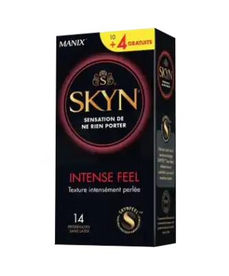 Manix Skyn Intense Feel Préservatif B/10+4 à QUINCY-SOUS-SÉNART