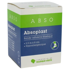 Absoplast Bande Adhésive élastique 2,5 M X 8 Cm