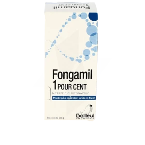 Fongamil 1 Pour Cent, Poudre Pour Application Locale En Flacon